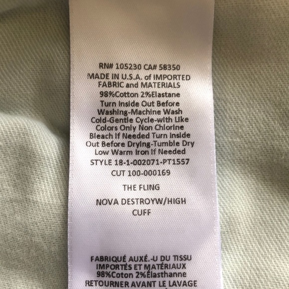 Current/Elliott The Fling distressed jeans 26 - Picture 8 of 9